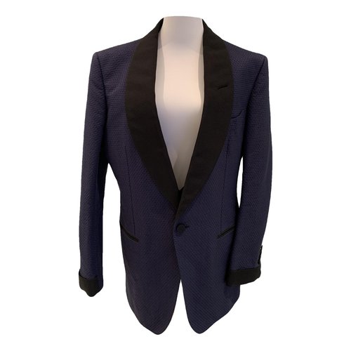 Pre-owned Tom Ford Silk Vest In Blue
