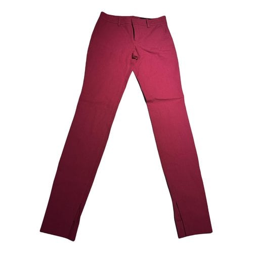 Pre-owned Gucci Straight Pants In Pink