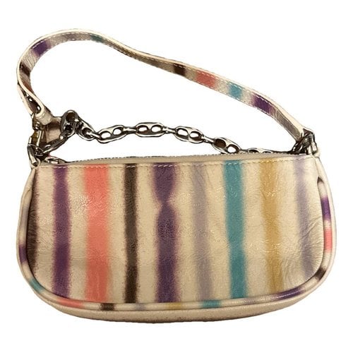 Pre-owned By Far Rachel Patent Leather Handbag In Multicolour