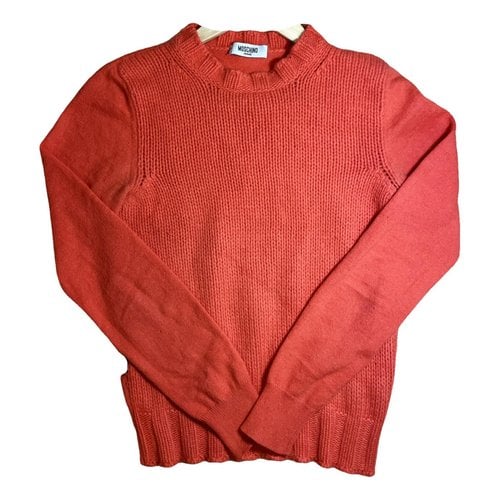 Pre-owned Moschino Wool Sweatshirt In Orange