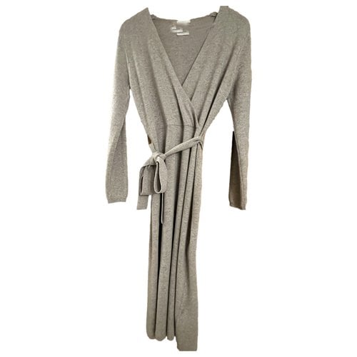 Pre-owned Allude Cashmere Dress In Beige