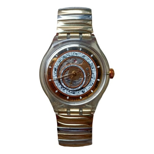 Pre-owned Swatch Watch In Gold