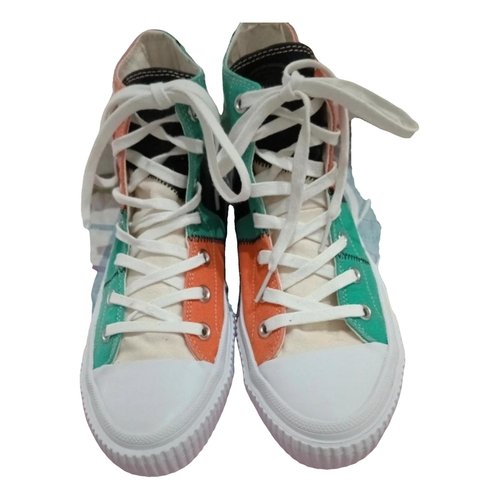 Pre-owned Mcq By Alexander Mcqueen Cloth Trainers In Multicolour