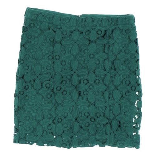 Pre-owned Intermix Mini Skirt In Green