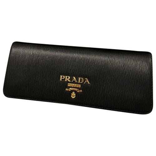Pre-owned Prada Leather Mini Bag In Black