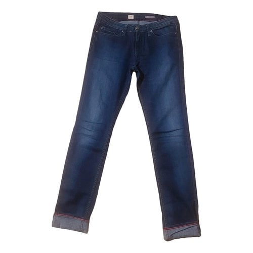 Pre-owned Tommy Hilfiger Slim Jeans In Navy