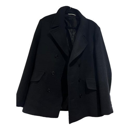 Pre-owned Ted Baker Wool Trenchcoat In Black