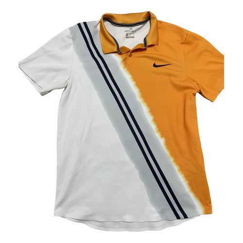Pre-owned Nike Polo Shirt In Orange