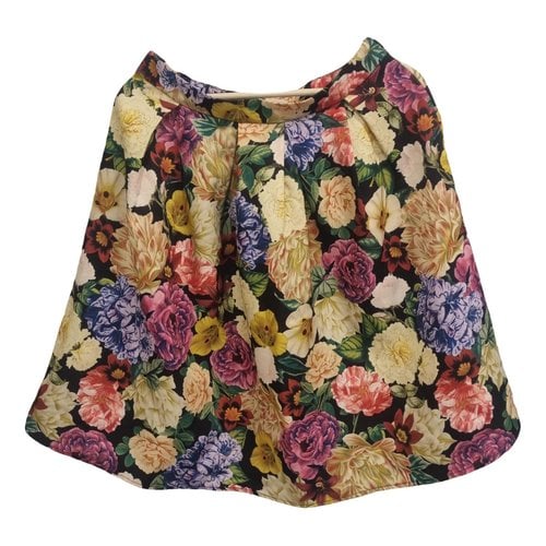 Pre-owned Vila Mid-length Skirt In Multicolour