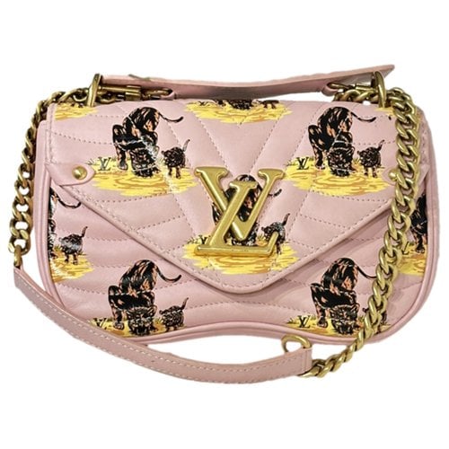 Pre-owned Louis Vuitton New Wave Leather Handbag In Pink