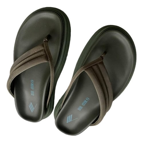 Pre-owned Attico Cloth Flip Flops In Other