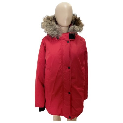 Pre-owned Max Mara Puffer In Red