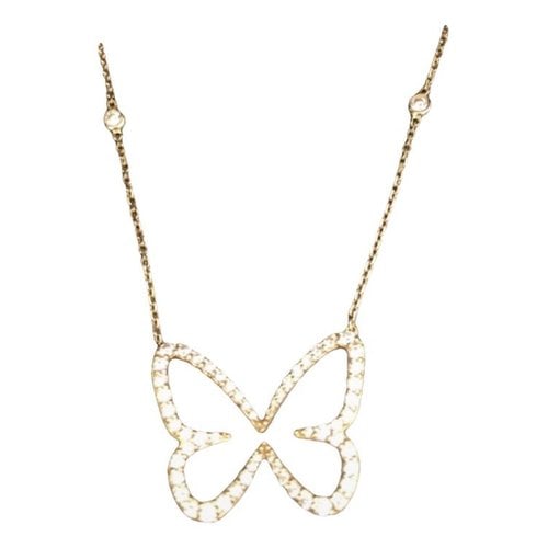 Pre-owned Messika Butterfly Yellow Gold Necklace