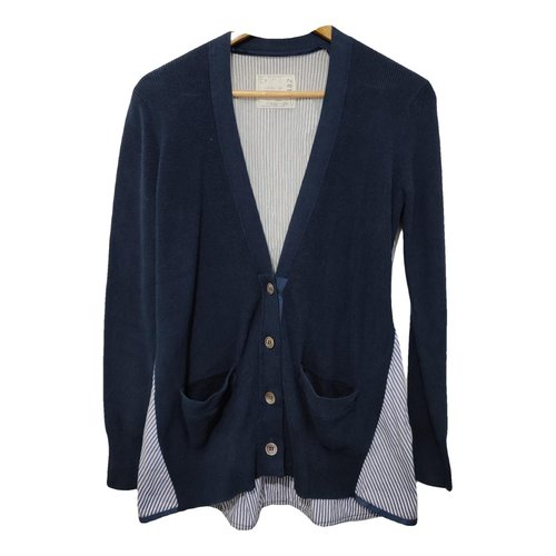 Pre-owned Sacai Cardigan In Navy