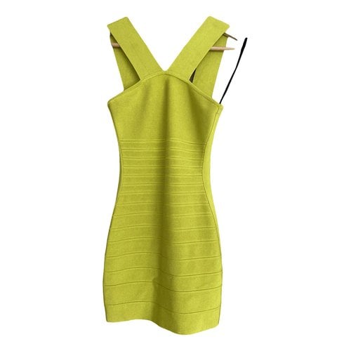 Pre-owned Marciano Mini Dress In Yellow