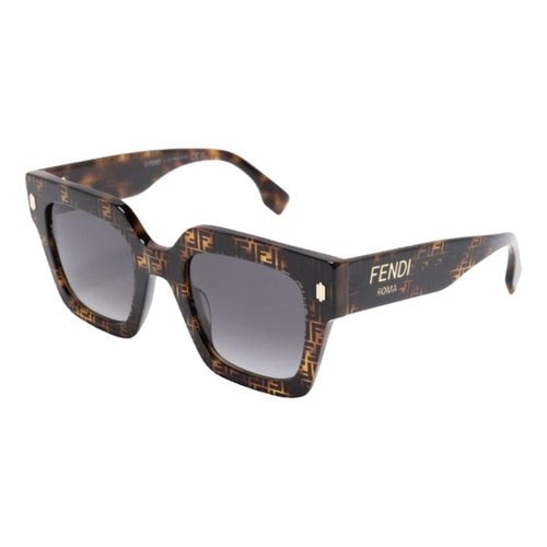 Pre-owned Fendi Sunglasses In Brown