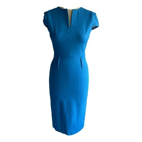 Pre-owned Roland Mouret Mid-length Dress In Blue