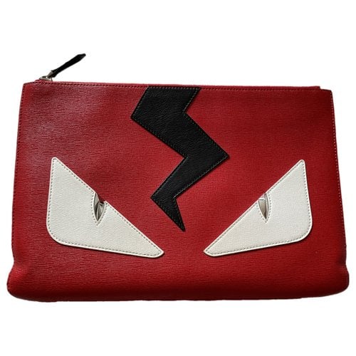 Pre-owned Fendi Cloth Small Bag In Red
