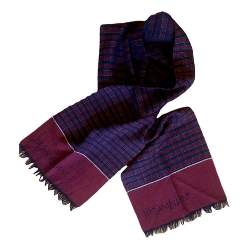 Pre-owned Saint Laurent Wool Scarf & Pocket Square In Other