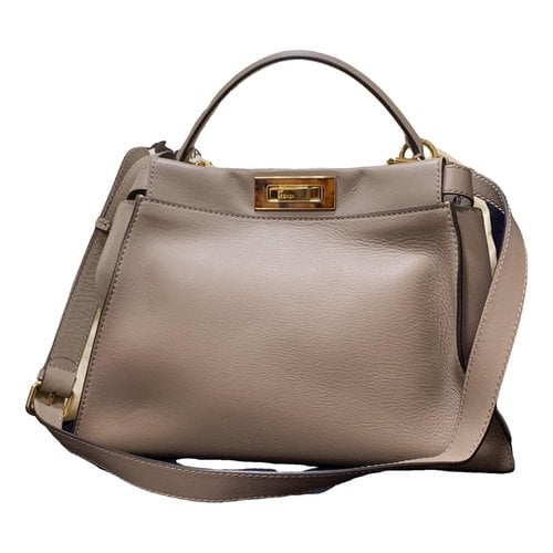 Pre-owned Fendi Peekaboo Leather Handbag In Other