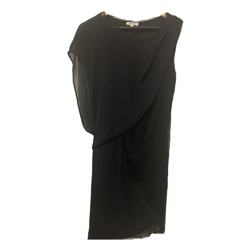 Pre-owned Helmut Lang Silk Mini Dress In Black