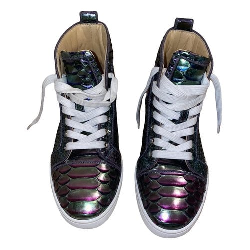 Pre-owned Christian Louboutin Leather Trainers In Other