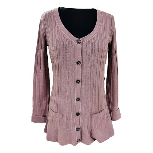 Pre-owned Burberry Cardigan In Purple