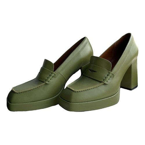 Pre-owned Alohas Leather Heels In Green