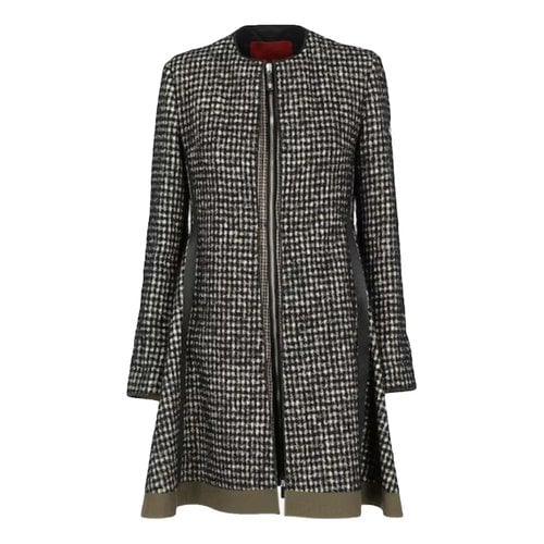 Pre-owned Moncler Wool Coat In Multicolour