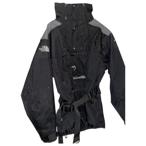 Pre-owned The North Face Tweed Biker Jacket In Black