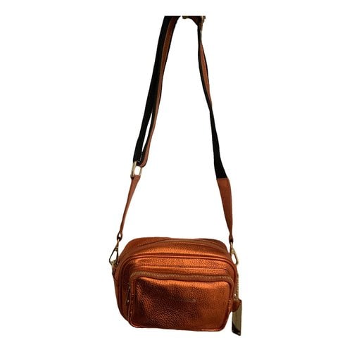 Pre-owned Almala Leather Crossbody Bag In Orange
