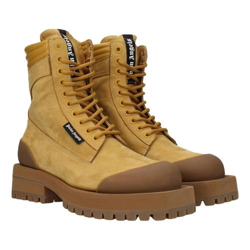 Pre-owned Palm Angels Boots In Beige