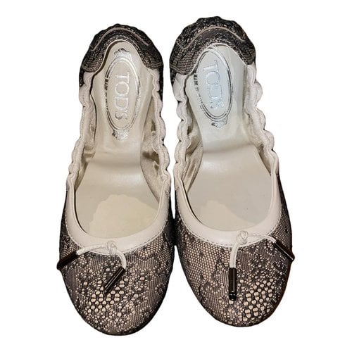 Pre-owned Tod's Leather Ballet Flats In Other