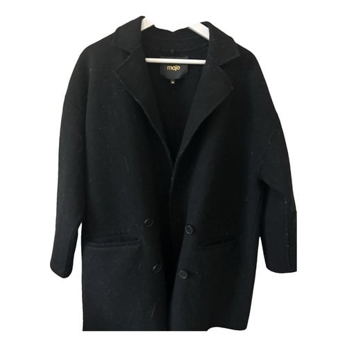Pre-owned Maje Fall Winter 2019 Coat In Black