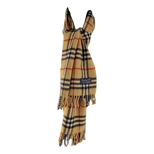 Pre-owned Burberry Wool Stole In Multicolour