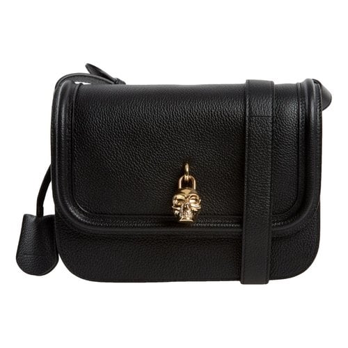 Pre-owned Alexander Mcqueen Leather Purse In Black