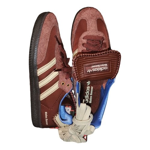 Pre-owned Adidas Originals Samba Leather Trainers In Other