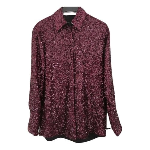 Pre-owned Victoria Beckham Glitter Shirt In Pink