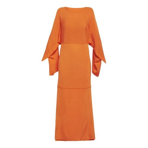 Pre-owned By Malene Birger Maxi Dress In Orange