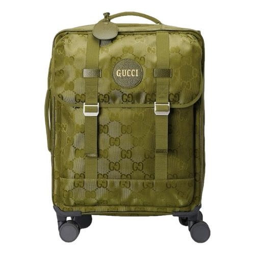Pre-owned Gucci Travel Bag In Green