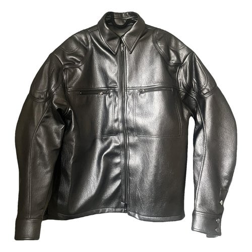 Pre-owned Gmbh Vegan Leather Jacket In Silver