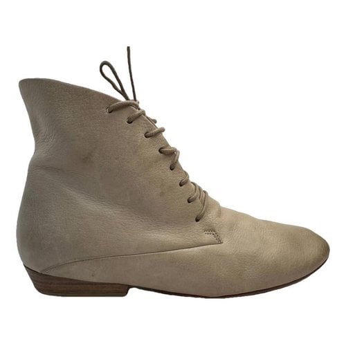 Pre-owned Marsèll Leather Boots In Grey