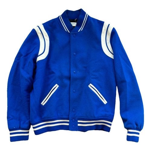 Pre-owned Saint Laurent Wool Jacket In Blue