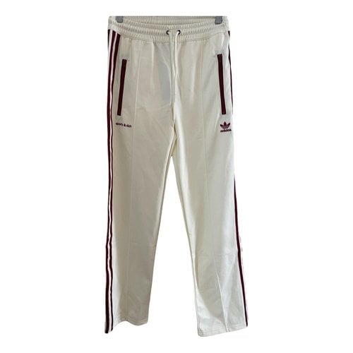 Pre-owned Sporty And Rich Straight Pants In Ecru