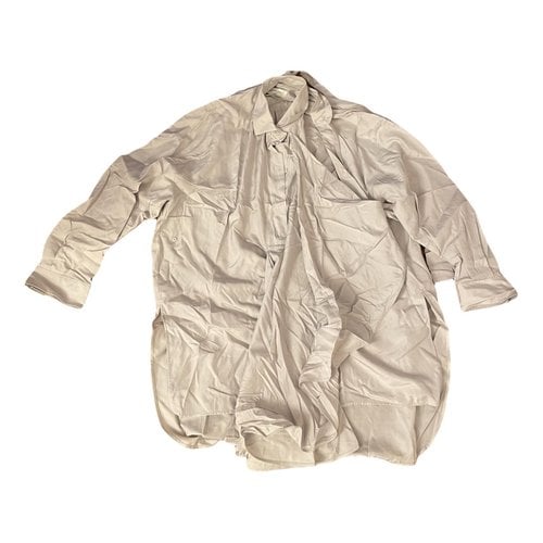 Pre-owned Valentino Silk Shirt In Grey