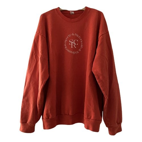 Pre-owned Sporty And Rich Sweatshirt In Orange