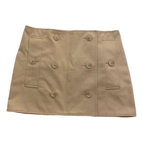 Pre-owned Burberry Mini Skirt In Beige