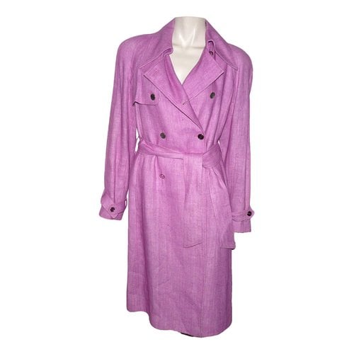 Pre-owned Dolce & Gabbana Linen Coat In Pink