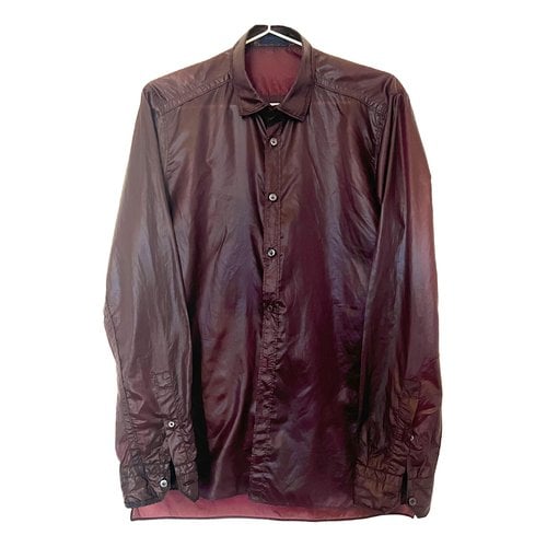 Pre-owned Lanvin Shirt In Burgundy
