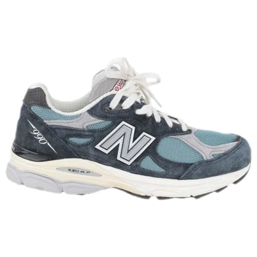 Pre-owned New Balance 990 Velvet Trainers In Blue